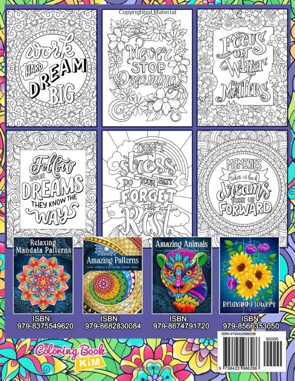 Hey You're So Great: Inspirational and Motivational Coloring Book. Positive Quotes and Stress Relief for Adults. WoodArtSupply