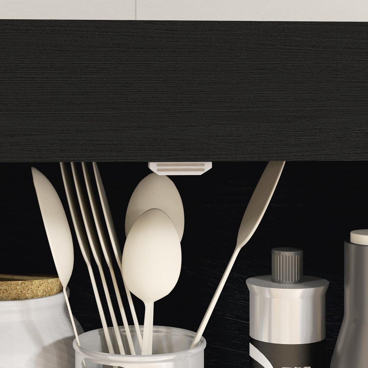 HOMCOM 72.5" Freestanding Kitchen Pantry Cabinet, Tall Storage Cabinet with 4 Doors and 2 Adjustable Shelves for Dining Room, Black Wood Grain HOMCOM