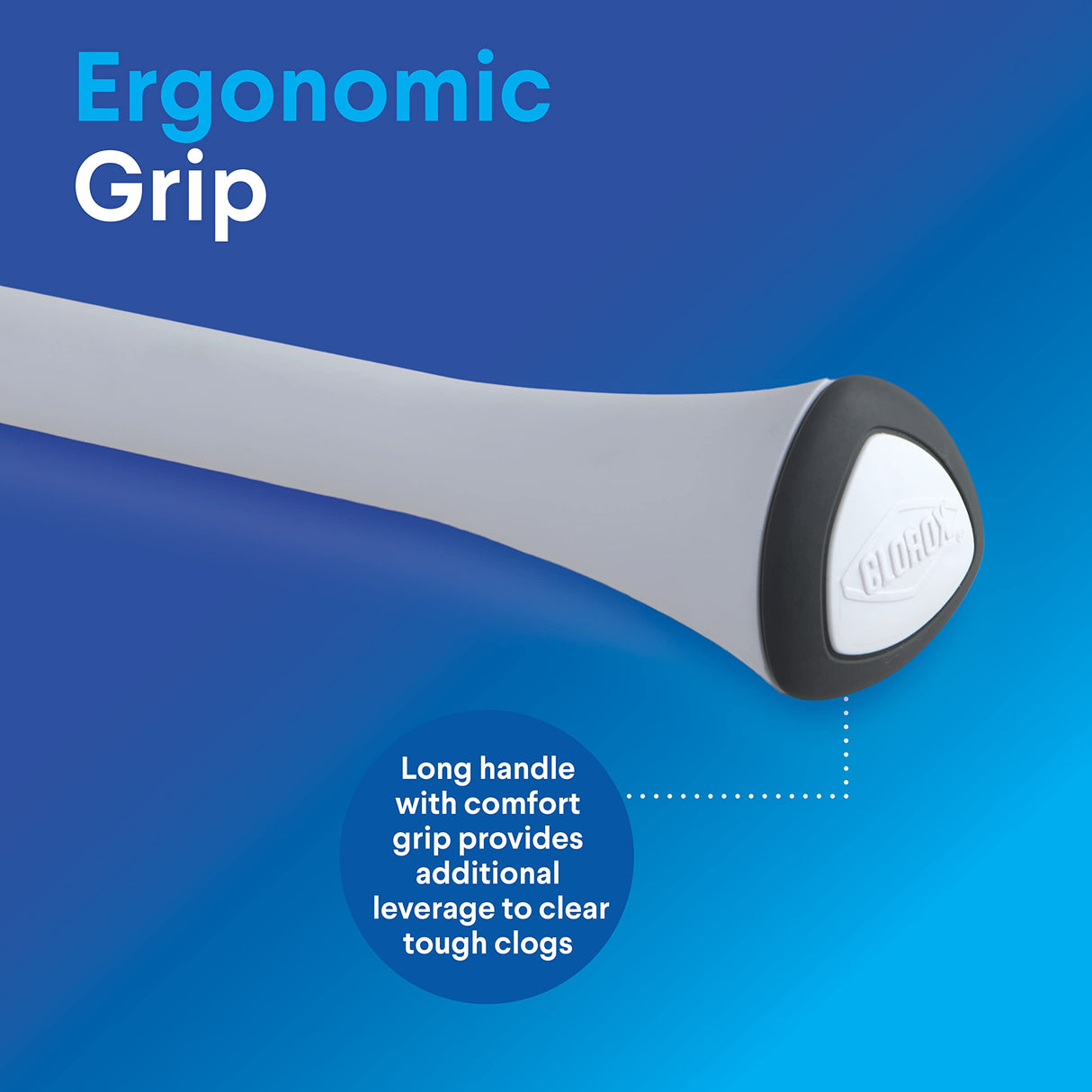 Clorox Toilet Plunger with Hideaway Caddy – Toilet Plunger for Bathroom, Bathroom Organizers & Storage, Bathroom Accessories, Toilet Unclogger, Plunger with Holder CLOROX