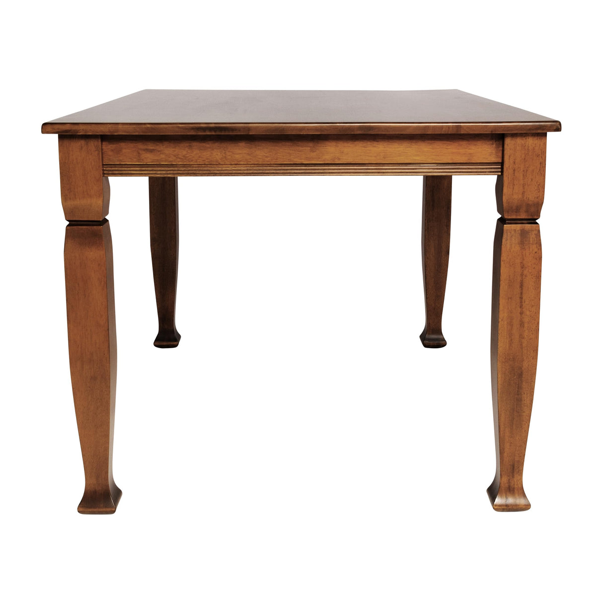 Merrick Lane Finnley 47" Solid Wood Dining Table with Decorative Sculpted Wooden Legs, Seating for 4, Walnut Matte Merrick Lane