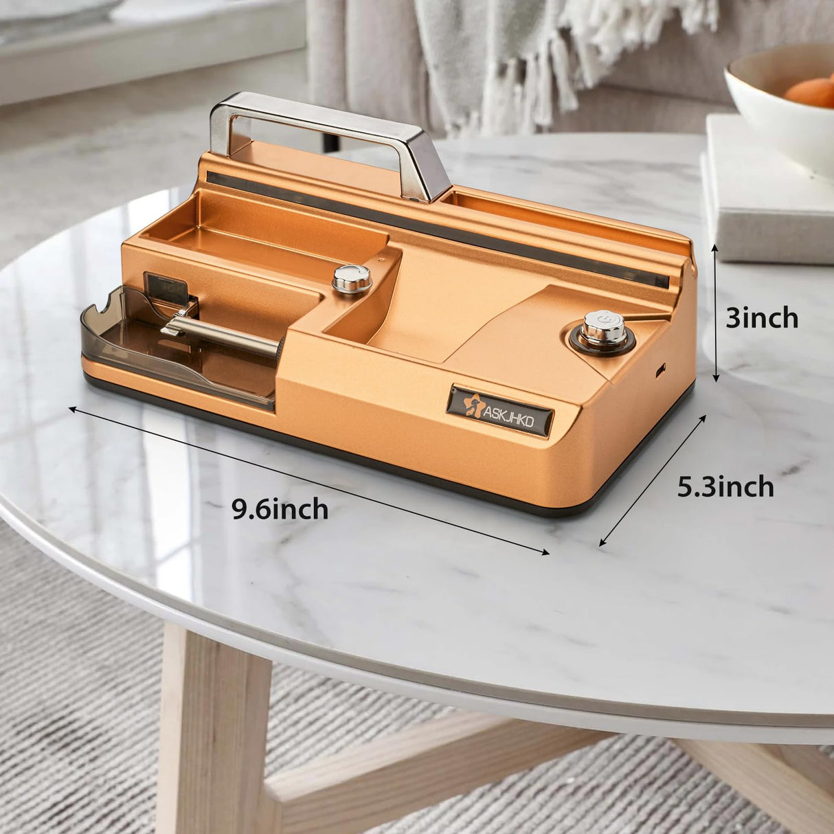 Electric Cigarette Rolling Machine, Automatic Cones Loader, Mini Portable Pre Rolled Cones Filling Maker, Automatic Roller, 317A Gold ASKJHKD