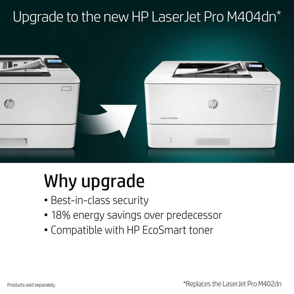 HP LaserJet Pro M402dn Monochrome Laser Printer with Built-in Ethernet & Double-Sided Printing, Amazon Dash replenishment ready (C5F94A), A4 HP