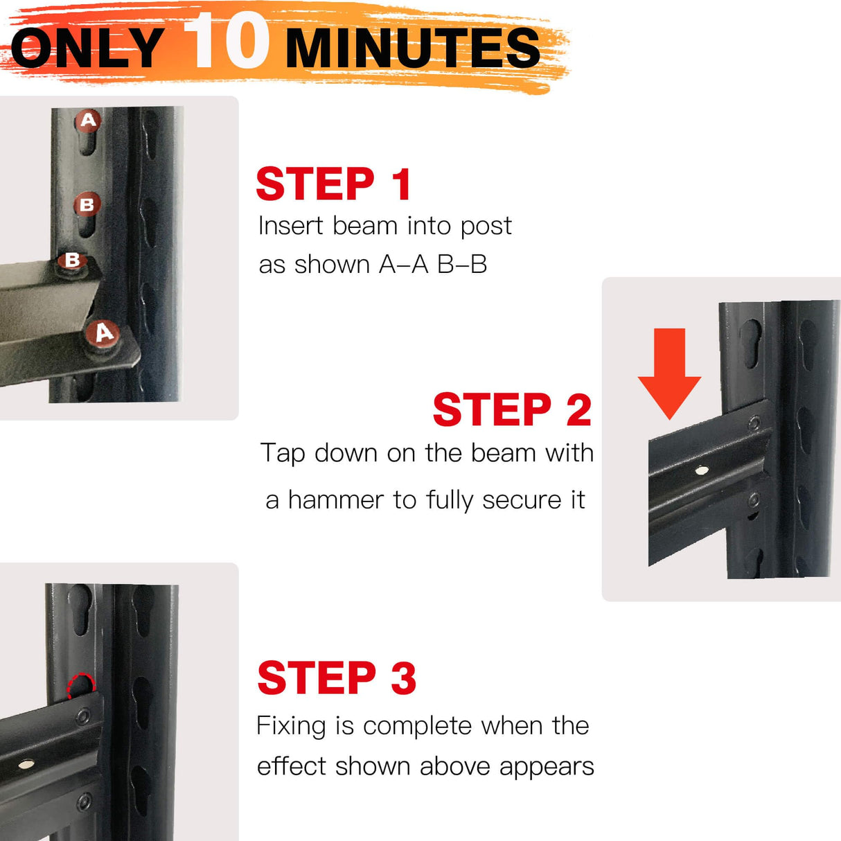 PMKES 84" H Garage Shelving Heavy Duty, Garage Storage Shelves 3200LBS Adjustable 6 Tier Metal Shelving Unit for Storage Rack Industrial Storage Rack Shelf, 2 Pack PMKES