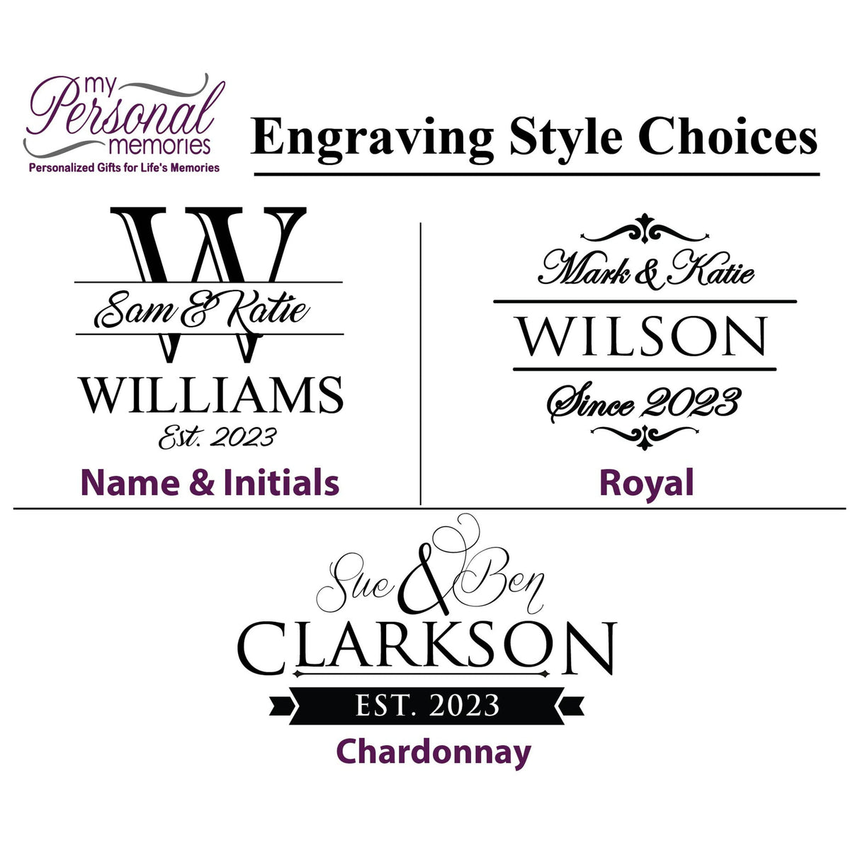 Custom Engraved Slate Coasters Set of 4 - Monogrammed Coasters for Drinks, Weddings, Couples, Anniversaries - Personalized (Square) My Personal Memories