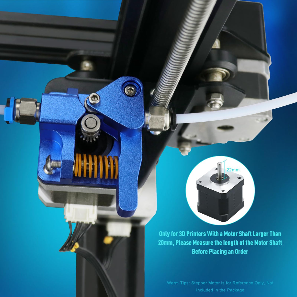 3D Printer Extruder for Ender 3 Dual Gear Filament Bowden Extruder, Aluminum Drive Feeder Upgrade Kit,Compatible with Creality Cr-10s Cr10s Pro Ender-3 Ender 3pro Ender 5 (Dual Gear Extruder) Xirbbo