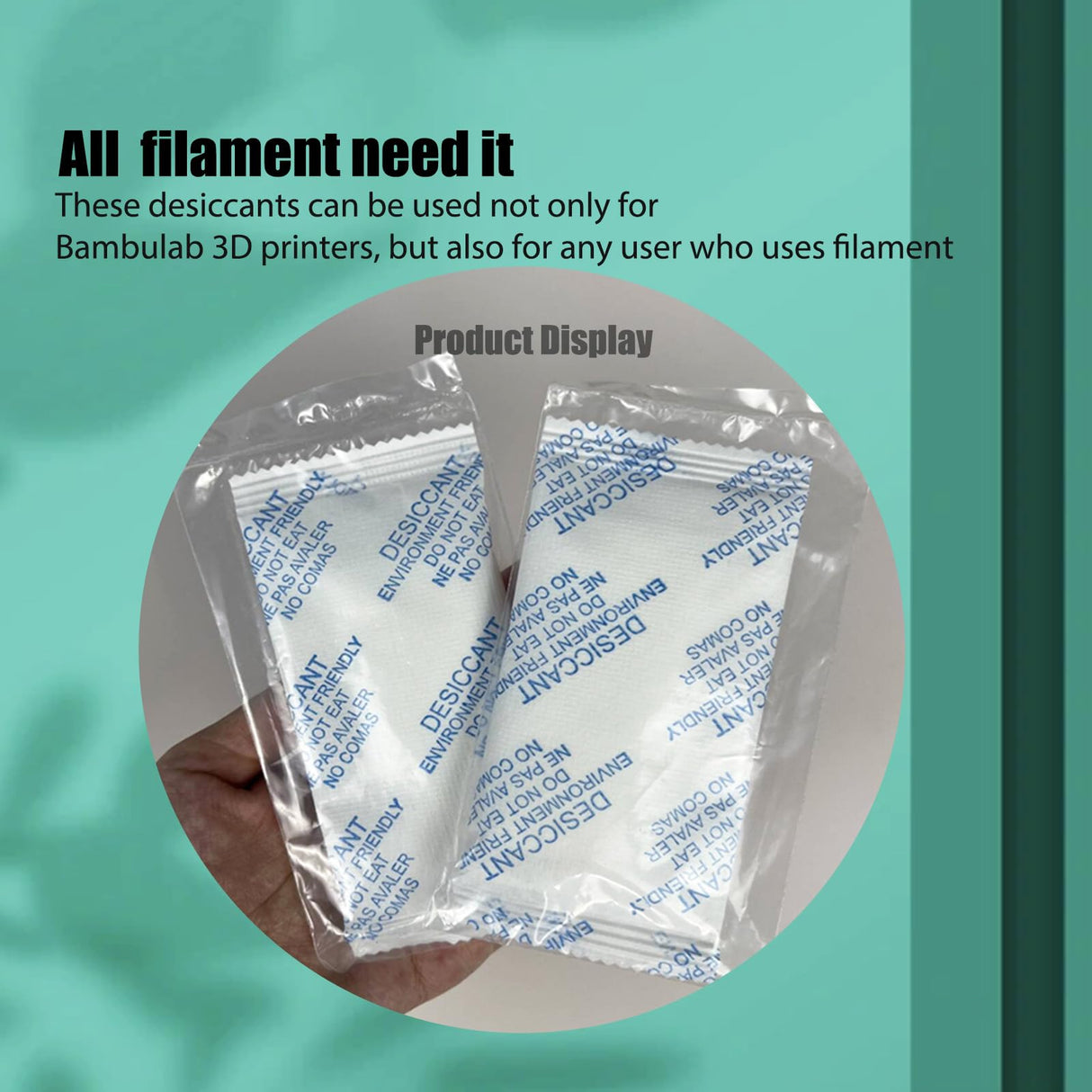 JUUPINE 3D Printer Accessories Filament Desiccant for Bambu Lab P1S P1P X1 X1C AMS,PETG PLA ABS TPU Filament Drying,Bambu Lab AMS Desiccant Keep Filament Dry. Wefuit