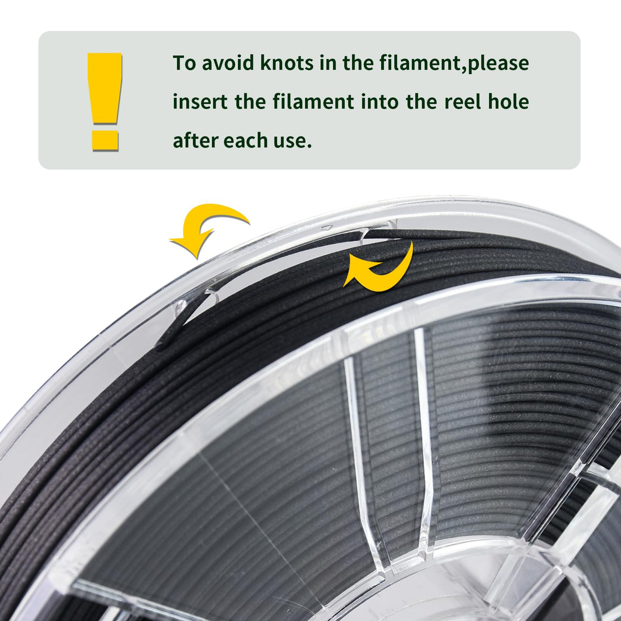 YXPOLYER PA12-CF Filament Chopped Carbon Fiber Nylon Filament 1.75mm 500g 1.1lbs Nylon Filament 1.75 3D Printer Filament yxpolyer