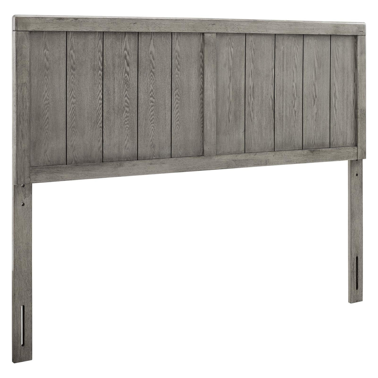 Modway MOD-6219-GRY Robbie King Wood Headboard, Gray Modway
