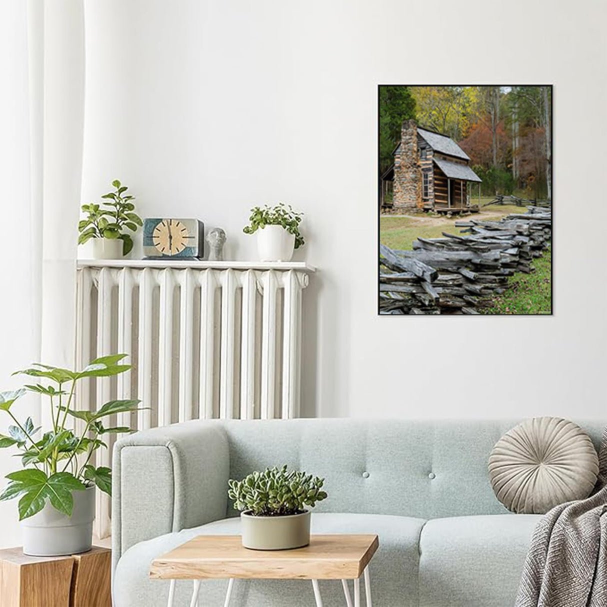 PUAGEMTI Smoky Mountains Diamond Painting Kits for Adults, Cades Cove Great Smoky Mountains DIY 5D Pictures Round Drill Art Relaxation Wall Decor, 12x16 Inch PUAGEMTI