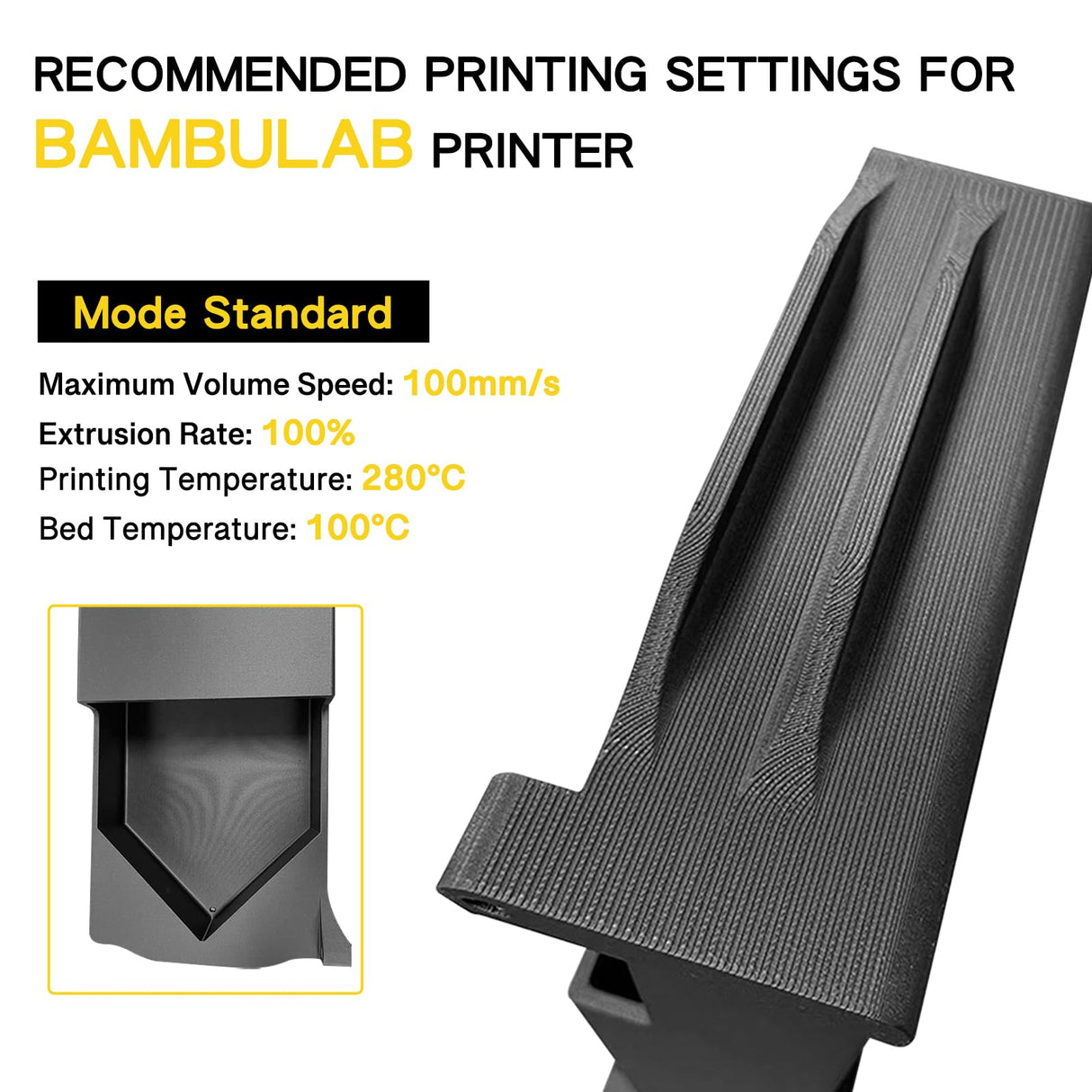 ABS Carbon Fiber Filament 50g for 3D Printing Fit Most 3D Printer Filament ABS CF yxpolyer