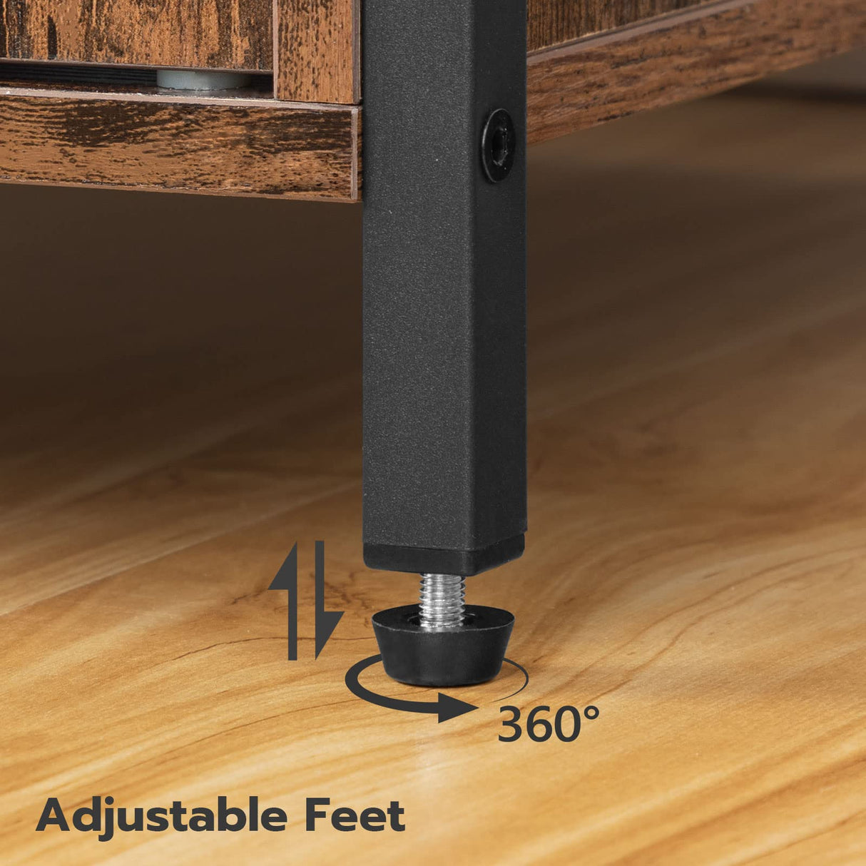 HOOBRO Cat Litter Box Enclosure, Louvered Hidden Cat Litter Box, Enclosed Cat Litter Box Furniture with Extra Storage Space, Side Table, Nightstand, Multifunctional, Rustic Brown BF66MW01 HOOBRO