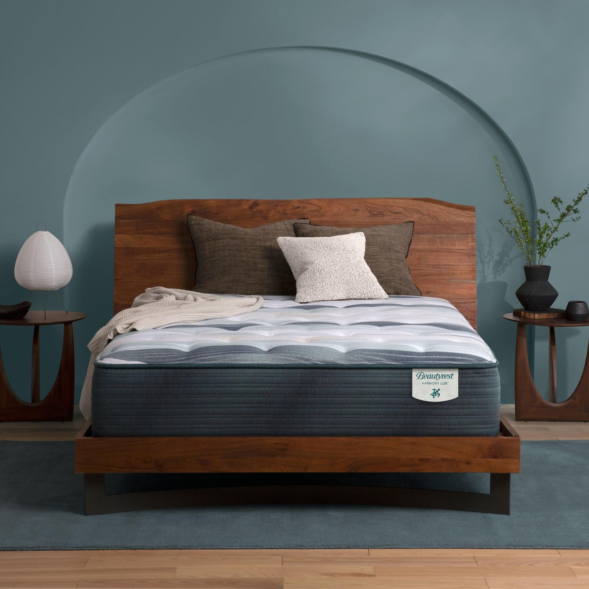 Beautyrest Harmony Lux Coral Island 13.75" Medium Twin XL Mattress - Cooling Technology, CertiPUR-US Certified Memory Foam, Supportive Pocketed Coils and Edge Support Beautyrest