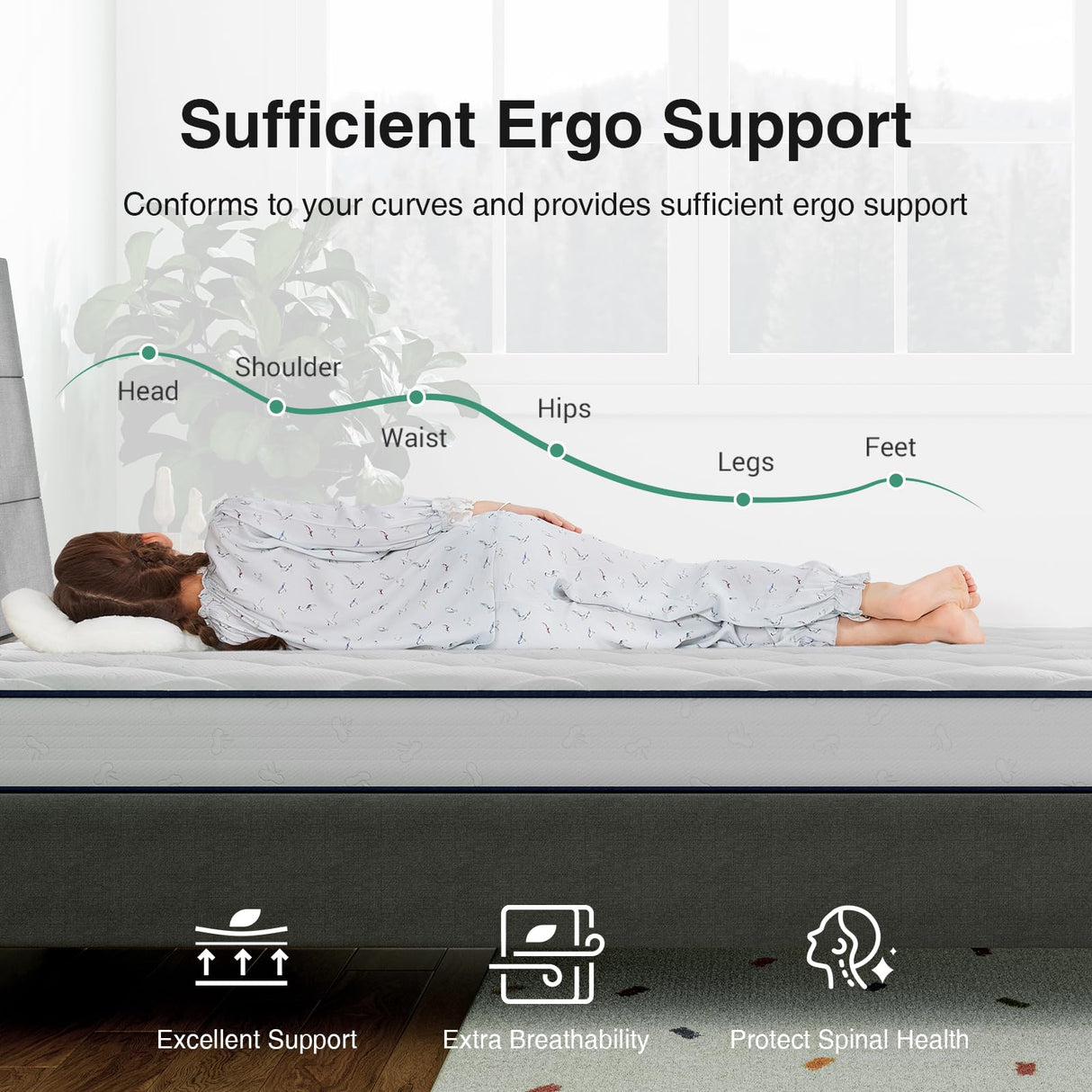 Novilla 6 Inch Twin Mattress, Foam and Spring Hybrid Mattresses for Restful Sleep, Twin Mattress for Kids, Medium Firm, CertiPUR-US Certified Foam, Durable Support, Eco-Friendly Packaging Novilla