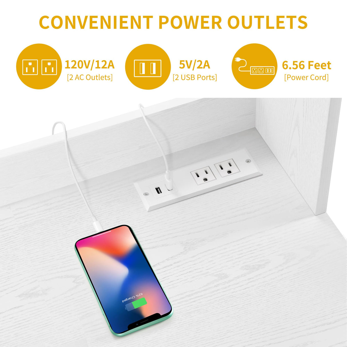 DWVO Kitchen Pantry Storage Cabinet with Microwave Stand, 71'' Tall Kitchen Hutch Cabinet with Power Outlet, Modern Food Pantry Cabinet with Drawers & Shelves for Home, White DWVO