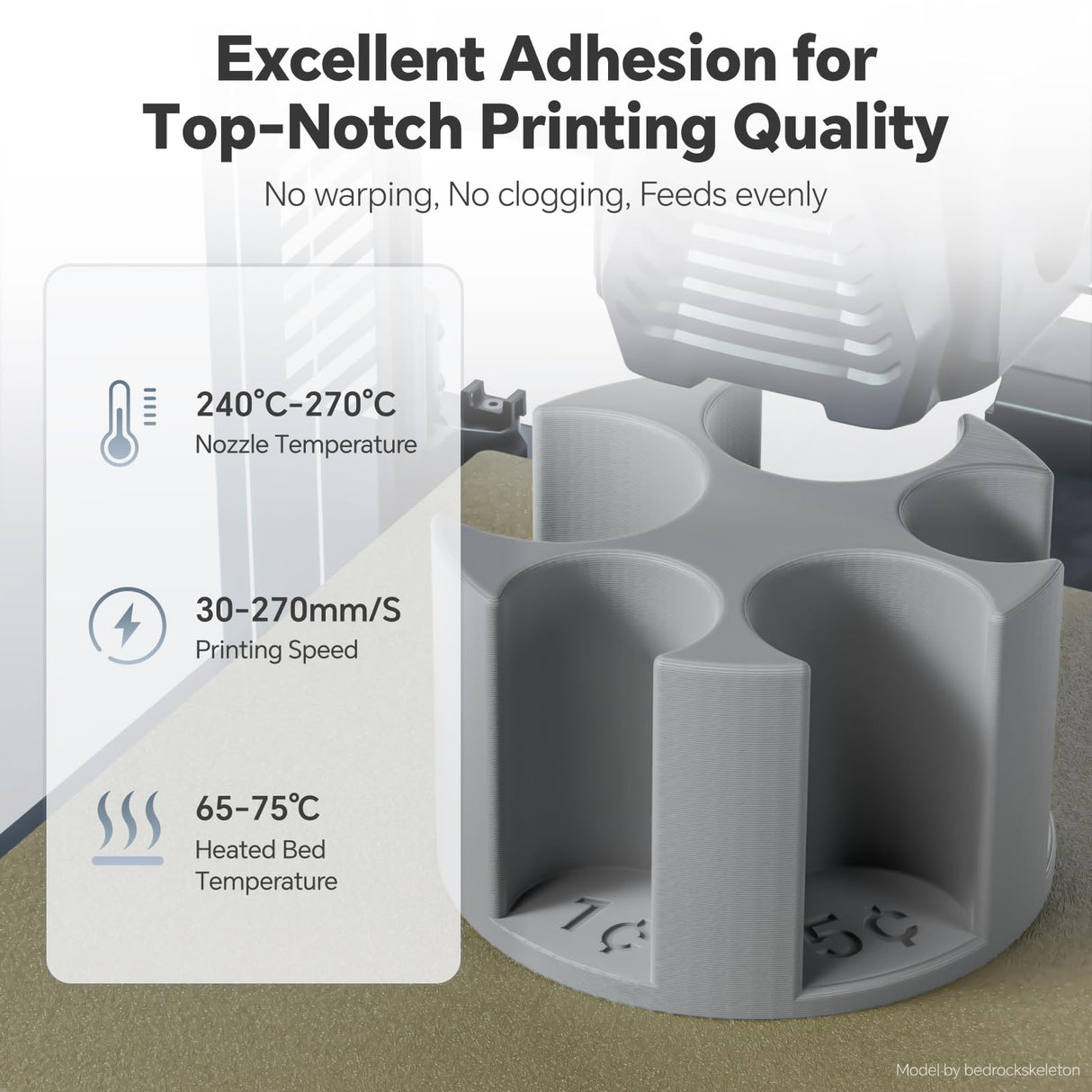 DEEPLEE PETG 3D Printer Filament 1.75mm 1KG, Dimensional Accuracy +/- 0.02 mm, High Toughness & Impact Resistance PETG Filament Fits FDM 3D Printers, Black Deeplee