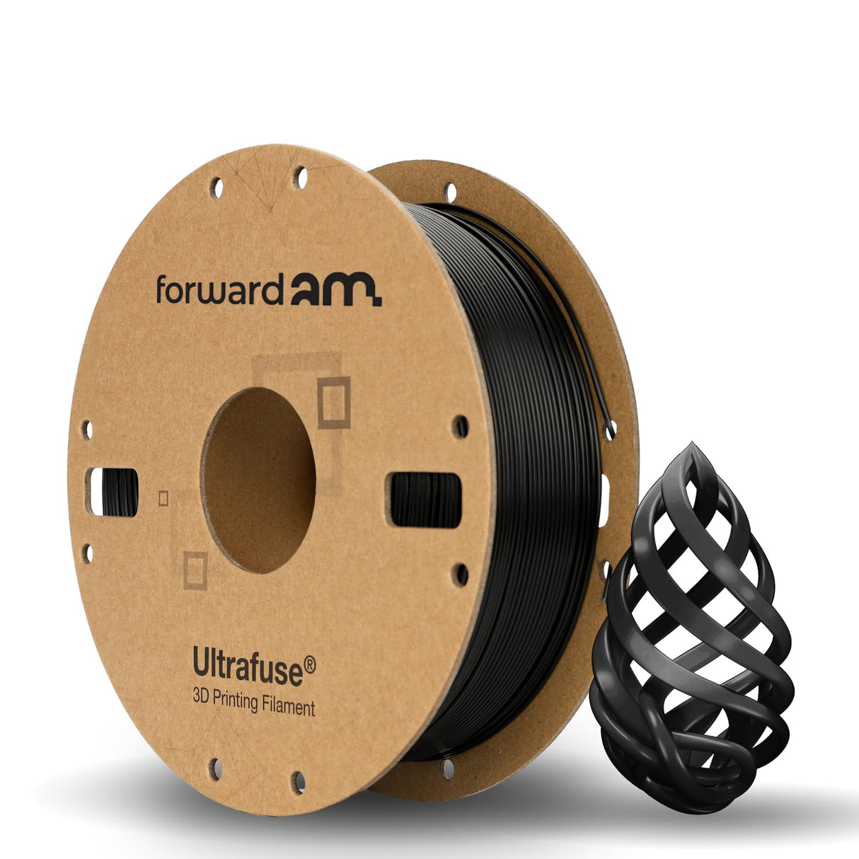 Forward AM Ultrafuse PLA HS 1.75mm Filament - Black 1KG (2.2lbs) High-Speed 600mm/s, ±0.02mm Precision, Cardboard Spool | Warp-Free, Eco-Friendly 3D Printing Material Fits for Most FDM 3D Printers Forward AM