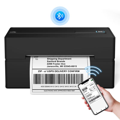 PeriPage Bluetooth Thermal Shipping Label Printer,Wireless 4x6 Shipping Label Printer for Shipping Packages,Support iPhone iPad Android Windows & Mac,Used for Amazon, Ebay,Shopify, Etsy, USPS.