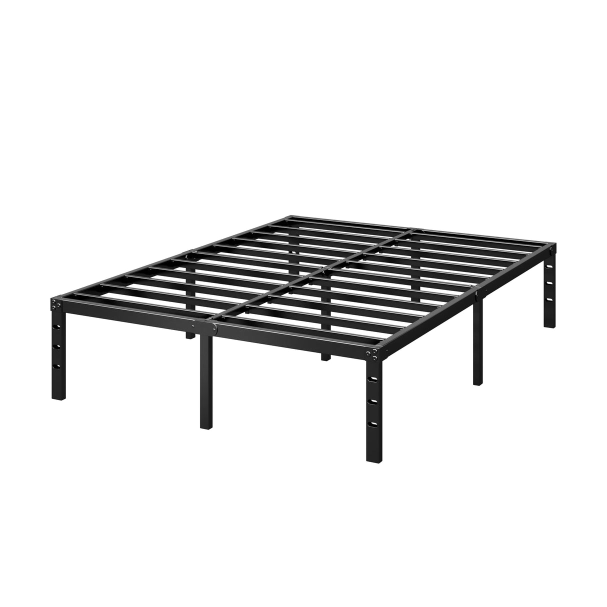 HLIPHA Metal Platform Bed Frame 14 Inch Tall,No Box Spring Needed,Queen Size Bed with Heavy Duty Strong Support Slats,Easy to Assemble,Black HLIPHA