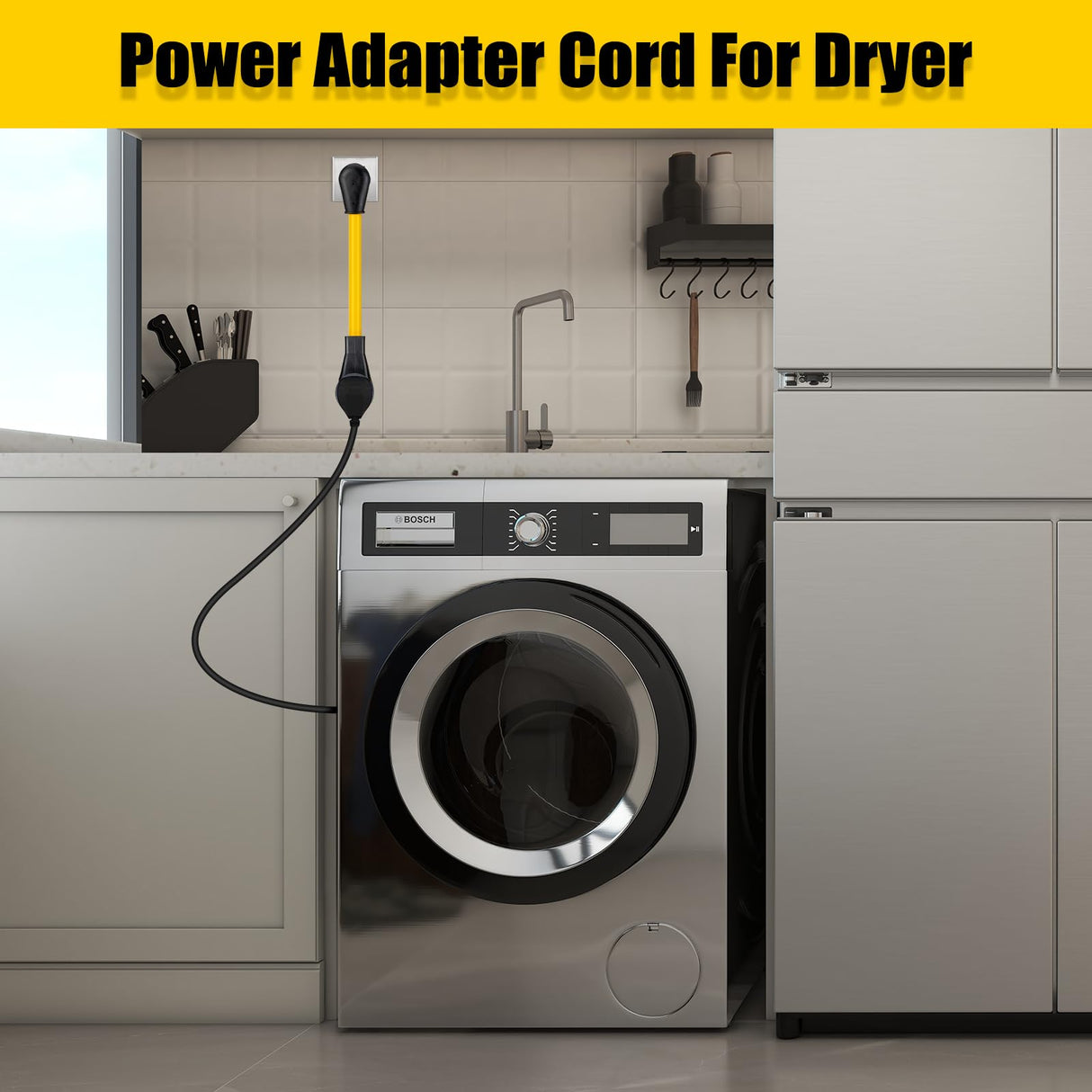 LAZMUMI NEMA 10-50P to 14-50R EV Charger Adapter Cord with 6-AWG Heavy Duty Adapter Cord for Tesla and Other EV Level 2 Charging,1.5 FT LAZMUMI