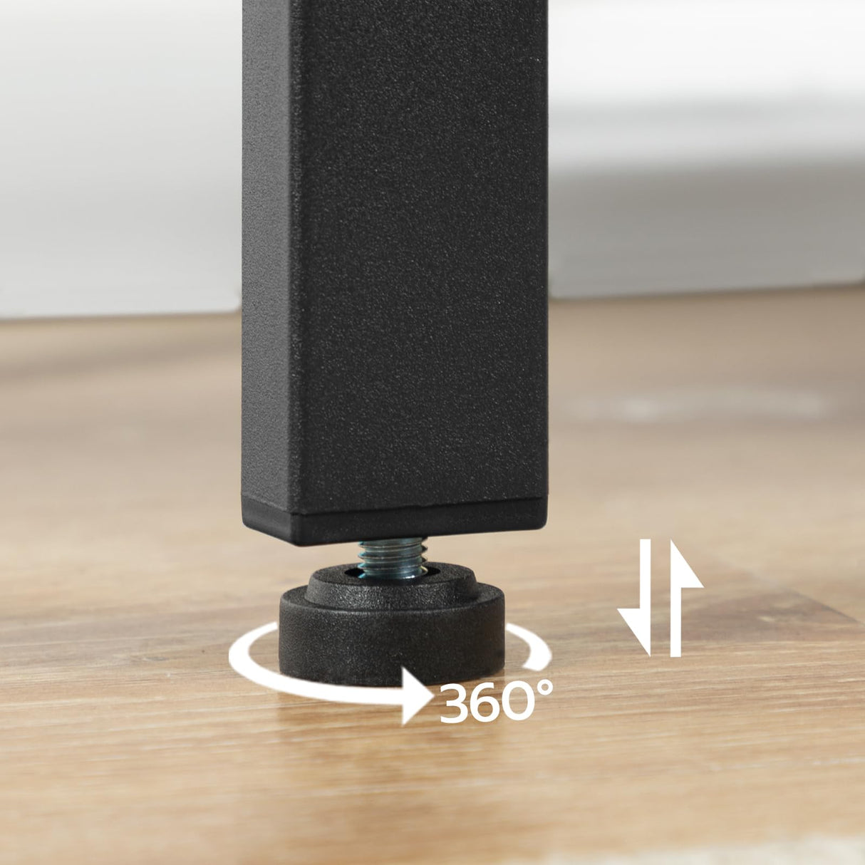 HOOBRO End Table, Simple Rustic Side Table with 3-Tier Storage Shelf, Narrow Nightstand for Small Spaces, Easy Assembly, for Living Room, Bedroom, Metal, Industrial Design, Black BB14BZ01 HOOBRO