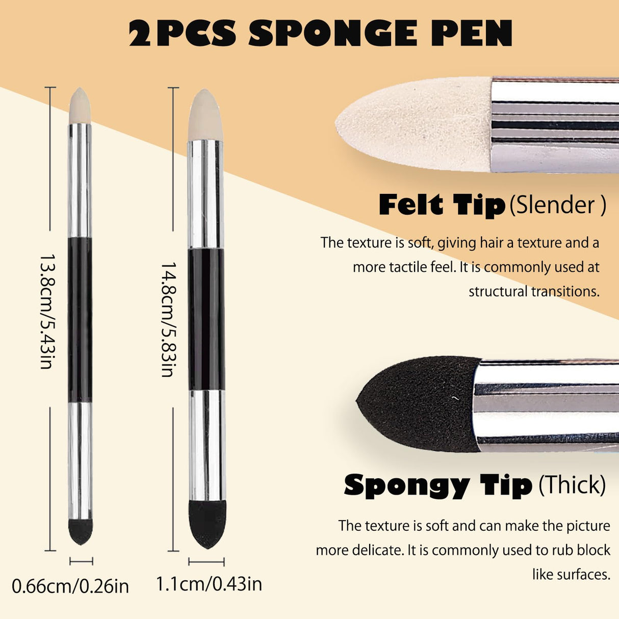 Haojiaho Blending Stump, 9pcs Blending Stumps, Blending Sponge Pens and Sandpaper Pencil Sharpener, Washable & Reusable, Tortillions Paper Art Blenders for Student Artist Charcoal Sketch Drawing Haojiaho