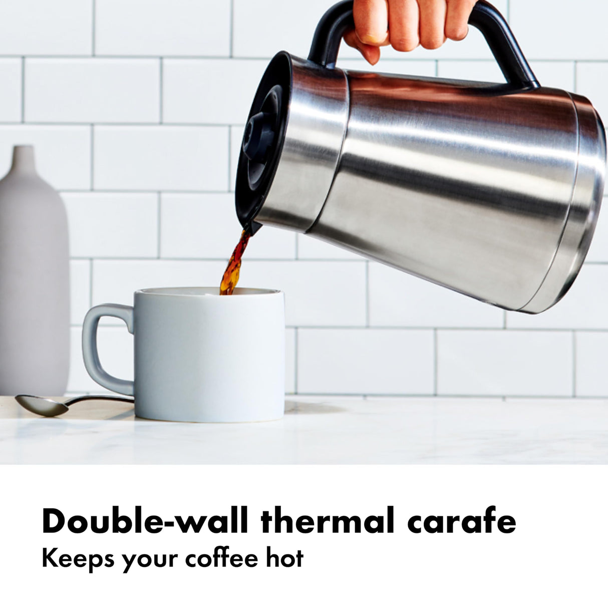 OXO Brew 9 Cup Stainless Steel Coffee Maker,Silver, Black OXO