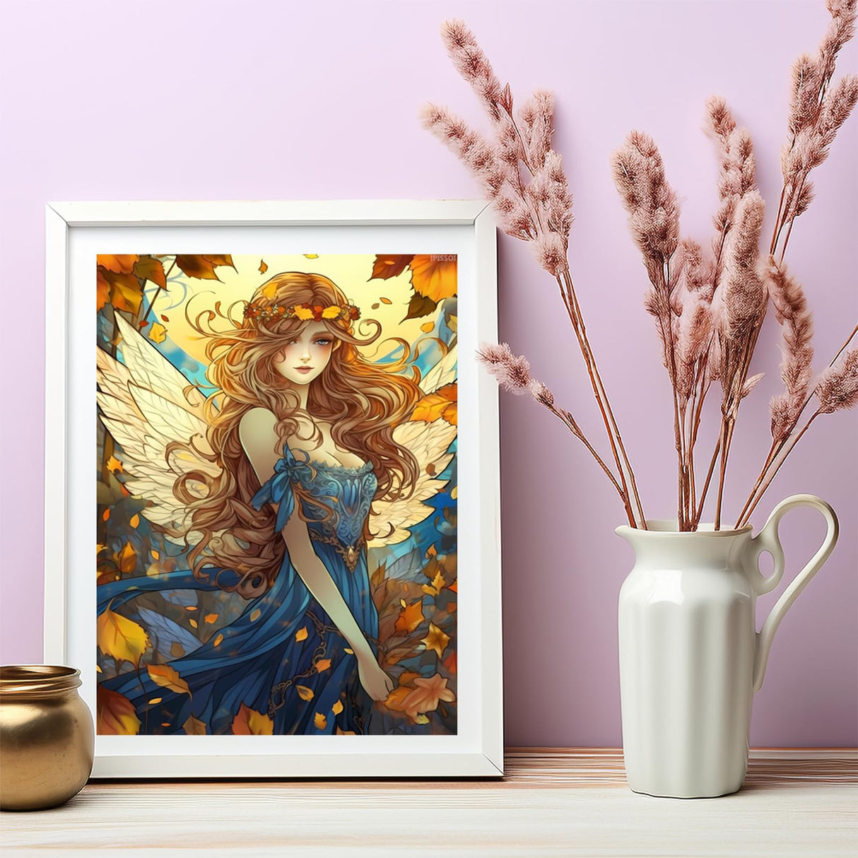 IPISSOI 5D Fantasy Fairy Diamond Painting Kits Fairy for Adults Full Round Diamond Art Craft Personalized Wall Decoration Gift for Any Occasion 12x16inch/30x40cm IPISSOI