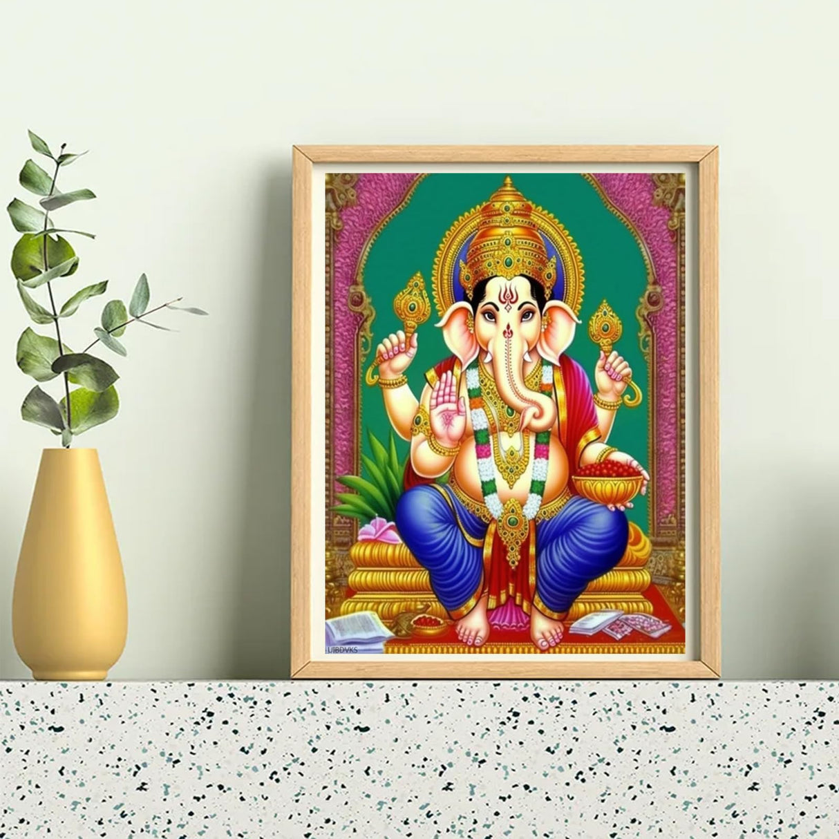 DIY 5D Diamond Art Kits Painting for Adults Lord Ganesha Hindu Ganapati Indian Deity Hinduism Cultural for Home Wall Decor 12x16inches/30x40cm UIBDVKS