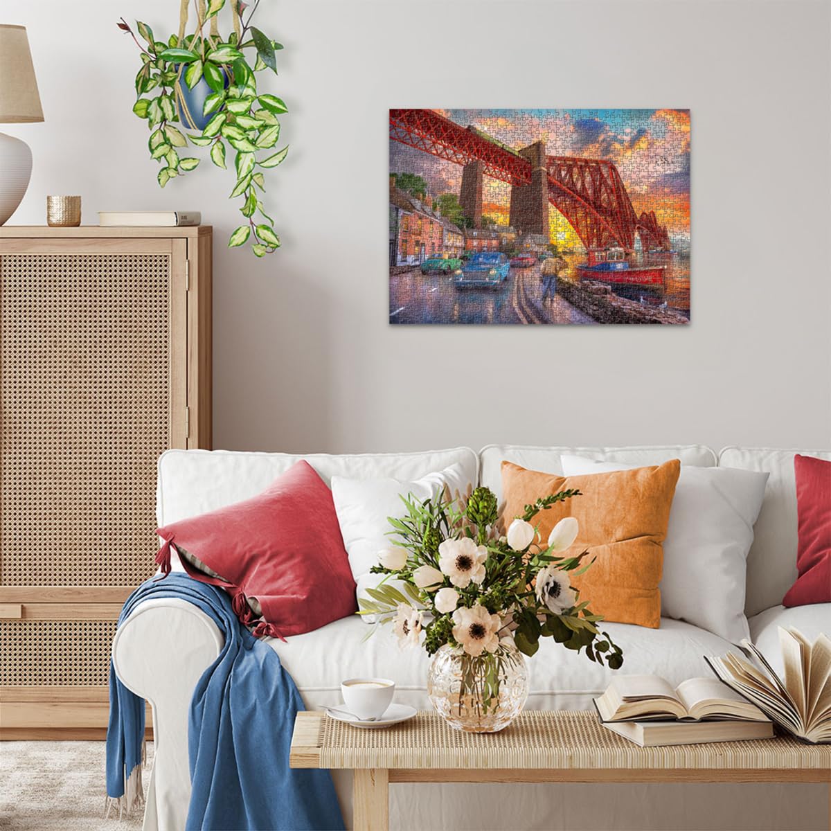 Ravensburger Forth Bridge at Sunset 1000 Piece Jigsaw Puzzle for Adults | Unique, Pieces | Anti-Glare Surface | FSC Certified, Eco-Friendly | Amazon Exclusive Ravensburger