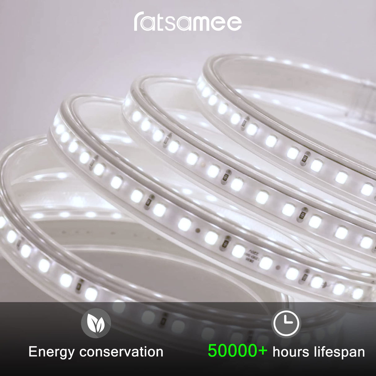 Ratsamee 55x30 Inch Led Mirror for Bathroom with Front Light and Backlit, Dimmable Anti Fog Wall Bathroom Mirror with Led Lights, Water Proof, Decor Vanity Mirror Ratsamee