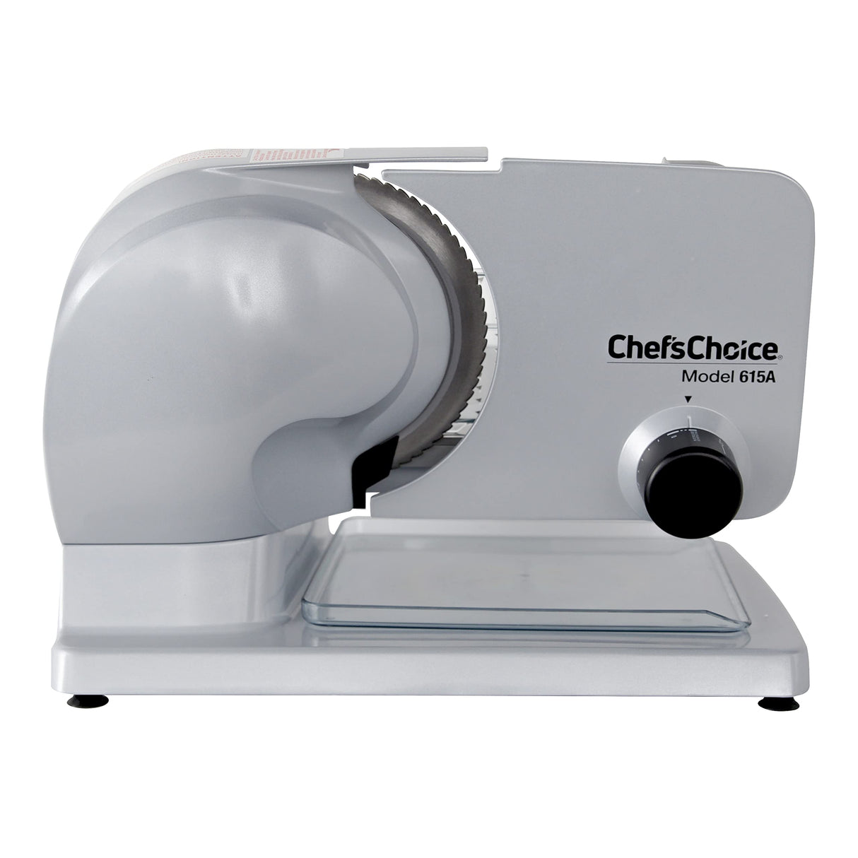 Chef’sChoice 615A Electric Meat Slicer For Home Use With Precision Thickness Control, Tilted Food Carriage and 7-Inch Removable Blade, 100 W, Silver Chef'sChoice