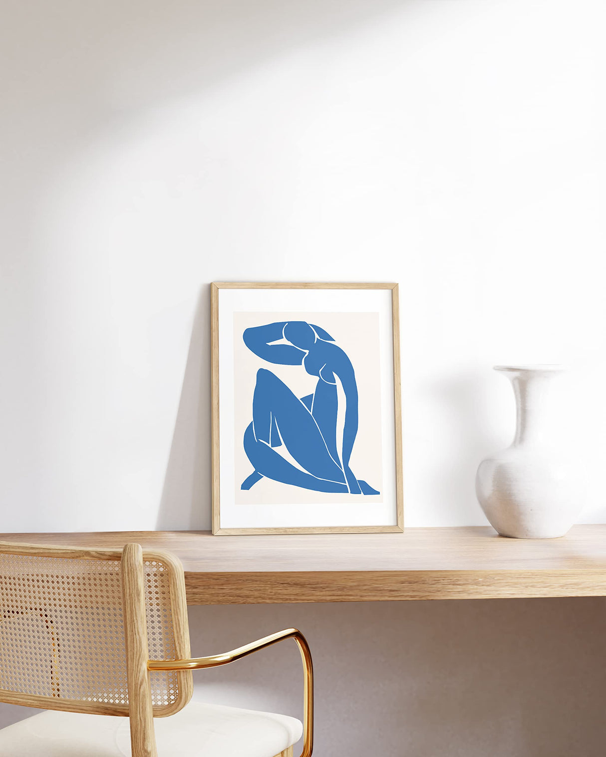 HAUS AND HUES 11x14 Wood Picture Frame - 11x14 Frame Wood Natural Wood Frame 11x14 Picture Frame Wood Picture Frames 11x14 Frame Art Poster Frames 11x14 Document Frames for 11x14, Beige Framed HAUS AND HUES