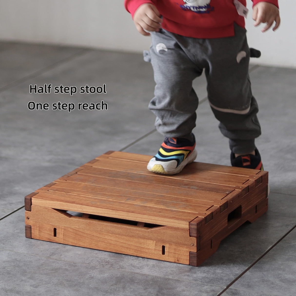 unununu Wooden Platform Step Stool for Adults&Senior.Stair Assist Indoor&Outdoor,Heavy Duty Sturdy Solid Wood Bedside Foot Stepper,Mobility Stepping.for Handicap,Elderly,High Beds(31.5" W) unununu