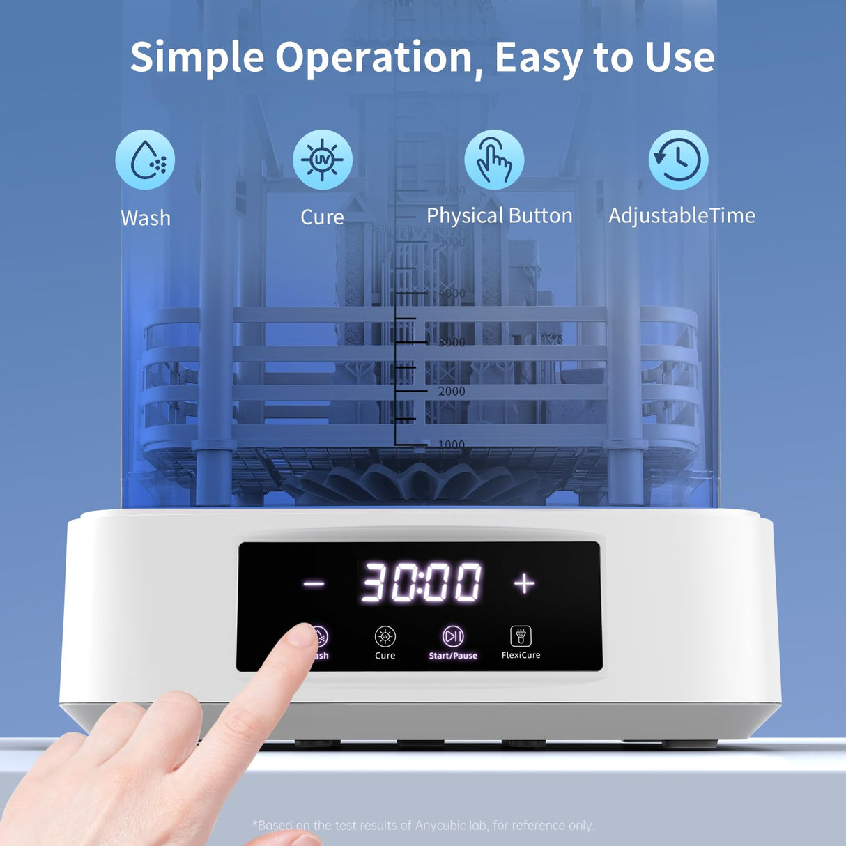 ANYCUBIC Wash & Cure Plus 3.0, Large Size for Anycubic Mono M5s LCD MSLA SLA 3D Printer, Powerful Curing Light, Improved IPA Usage, Cleaning Volume 8.97''x5.03''x10.23'' ANYCUBIC