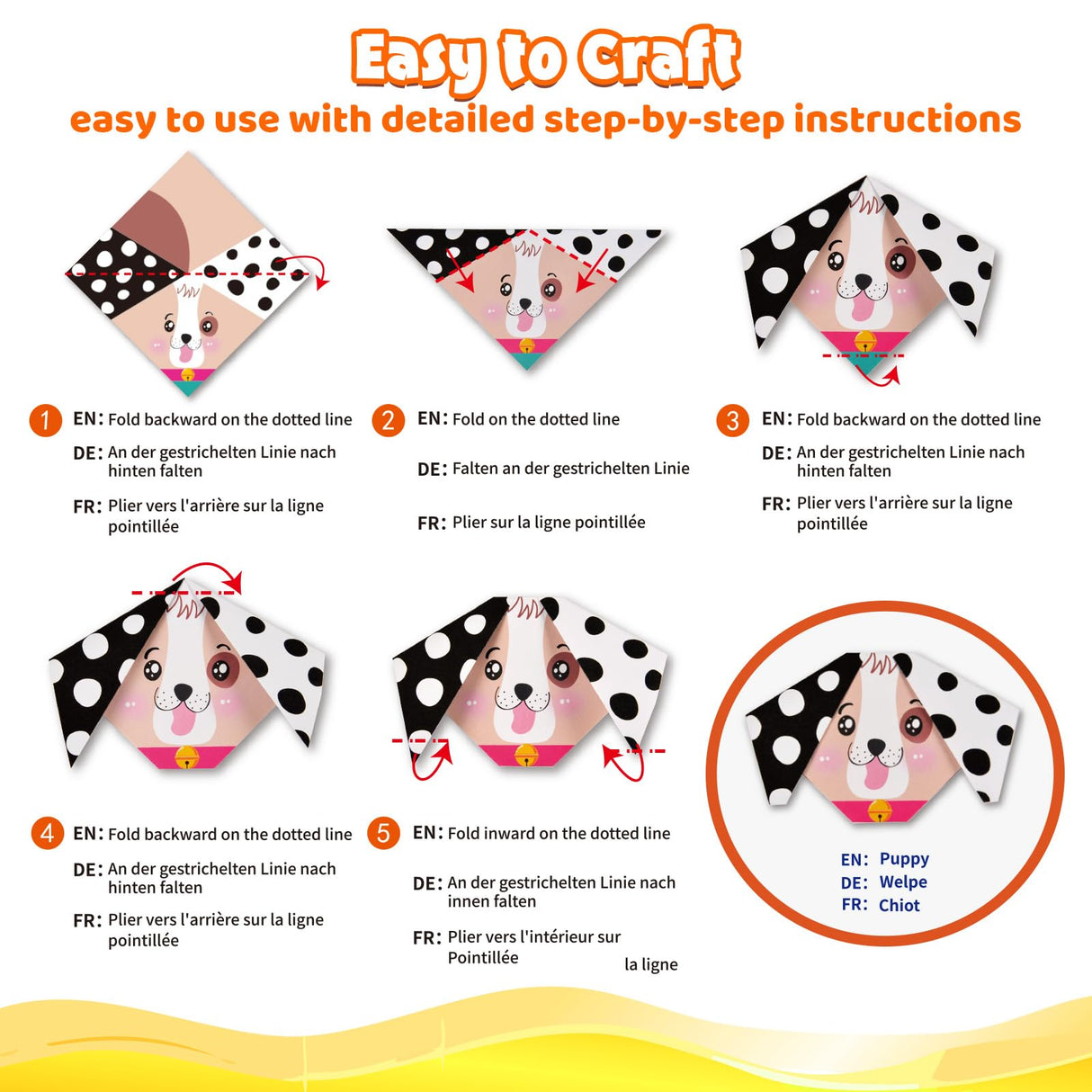 Origami Kit for Kids Ages 5-8 8-12, 260 Sheets Origami Paper with 99 Patterns and Guiding Book, Funtopia DIY Craft Art Projects Supplies for Boys Girls, Travel School Vacation Activities Toy Funtopia