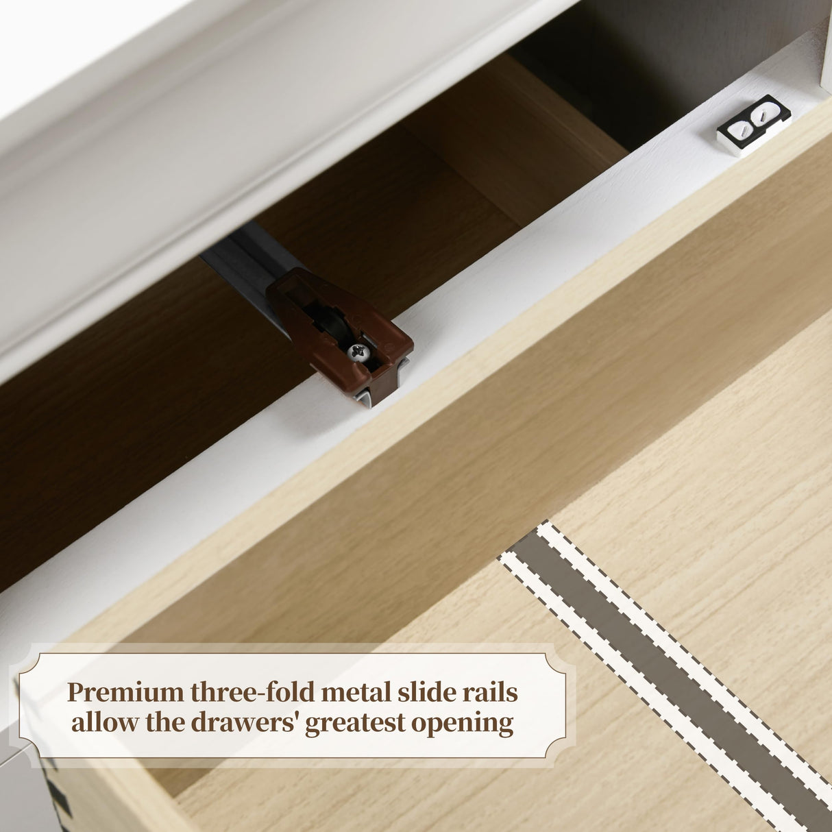 Yaheetech Fully-Assembled Nightstand with Drawers, Classic 2-Drawer Nightstand Large Bedside Table with Storage, Wooden Painted Storage Cabinet for Bedroom, 21.5″L×16″W×24.5″H, White Yaheetech