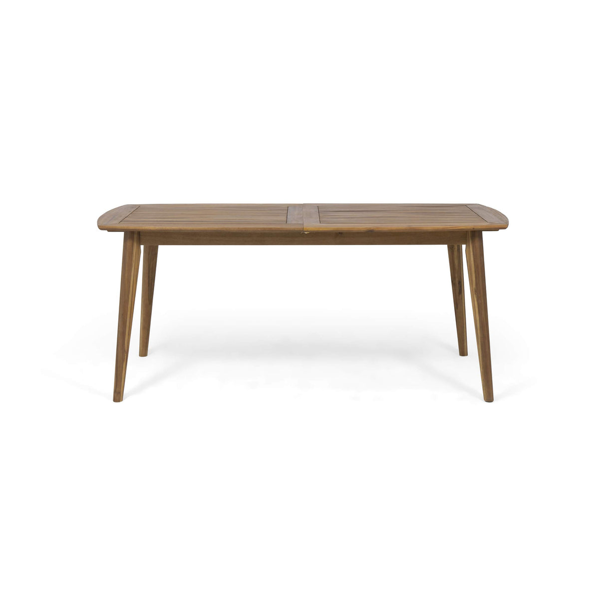 GDFStudio Outdoor Acacia Wood Expandable Dining Table, Teak GDFStudio