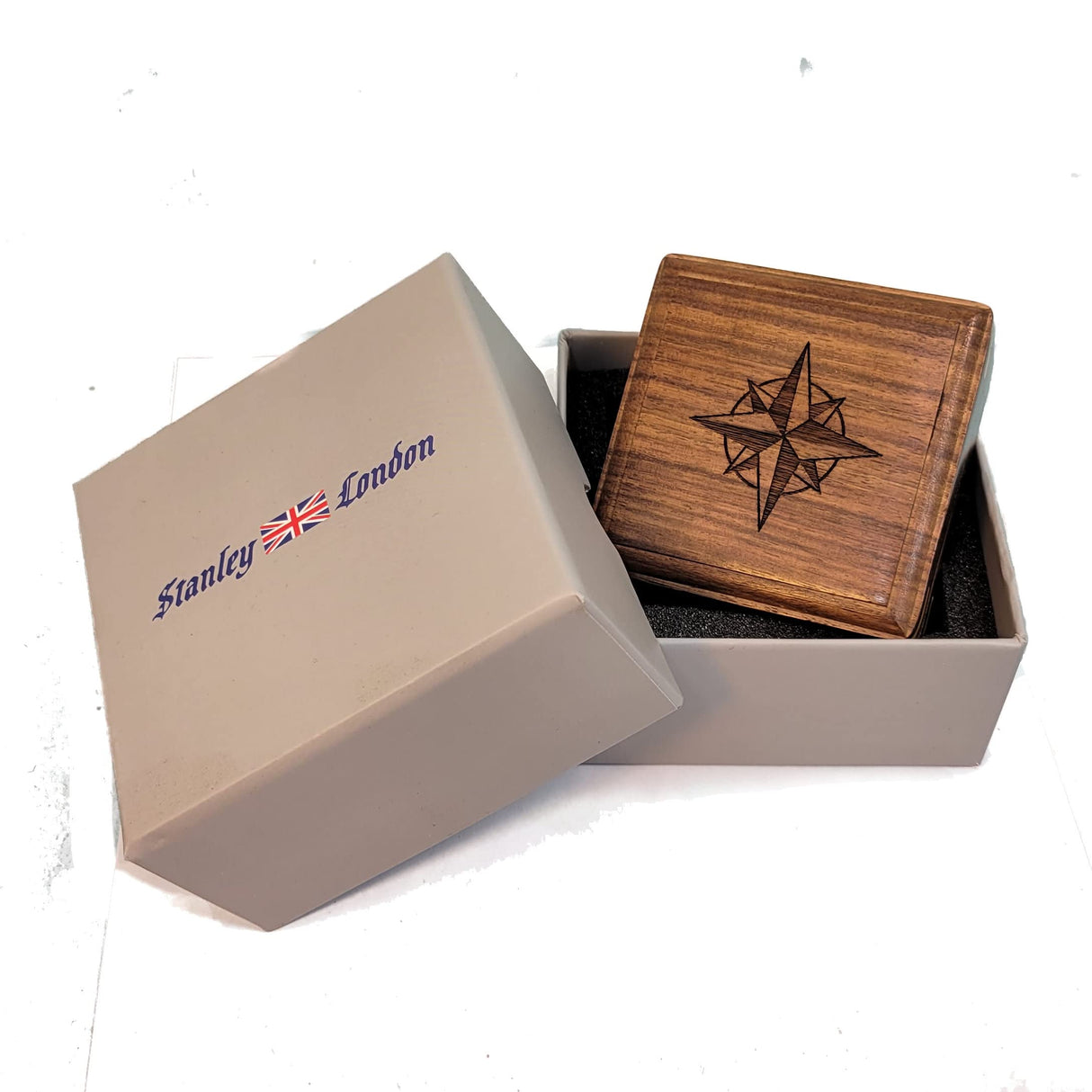 Engraved Compass for Son, Grandson | Personalized Baptism Gifts for Boys | Graduation Gift for Him (FBA - Behind You) Stanley London