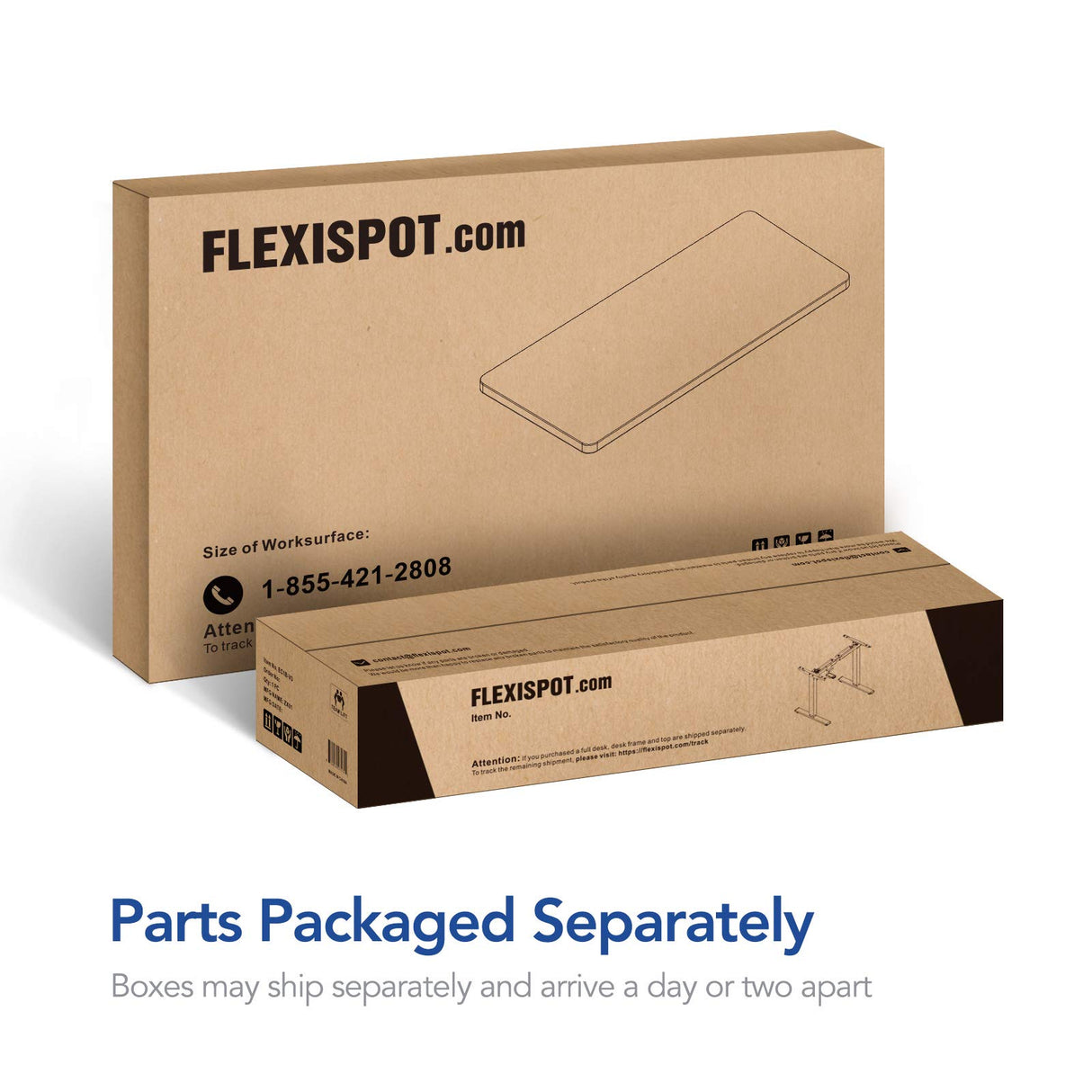 FLEXISPOT EN1 Bamboo Standing Desk 48 x 24 Inches Whole-Piece Curved Natural Bamboo Desktop Ergonomic Electric Sit Stand Up Desk Memory Controller (White Frame + 48" Bamboo Top, 2 Packages FLEXISPOT