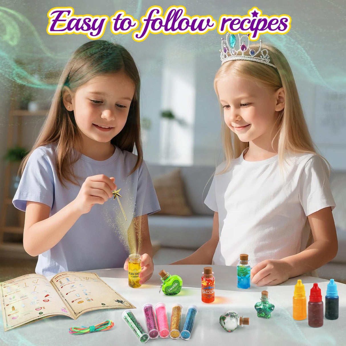Potion Magic Kit for Kids, Creative Magic Fairy Arts and Crafts Kit Birthday Gifts Toys for Girls 6 7 8 9 10 11 12+ Year Old Boys Decorations Family Activities Party Favors Gadetouq