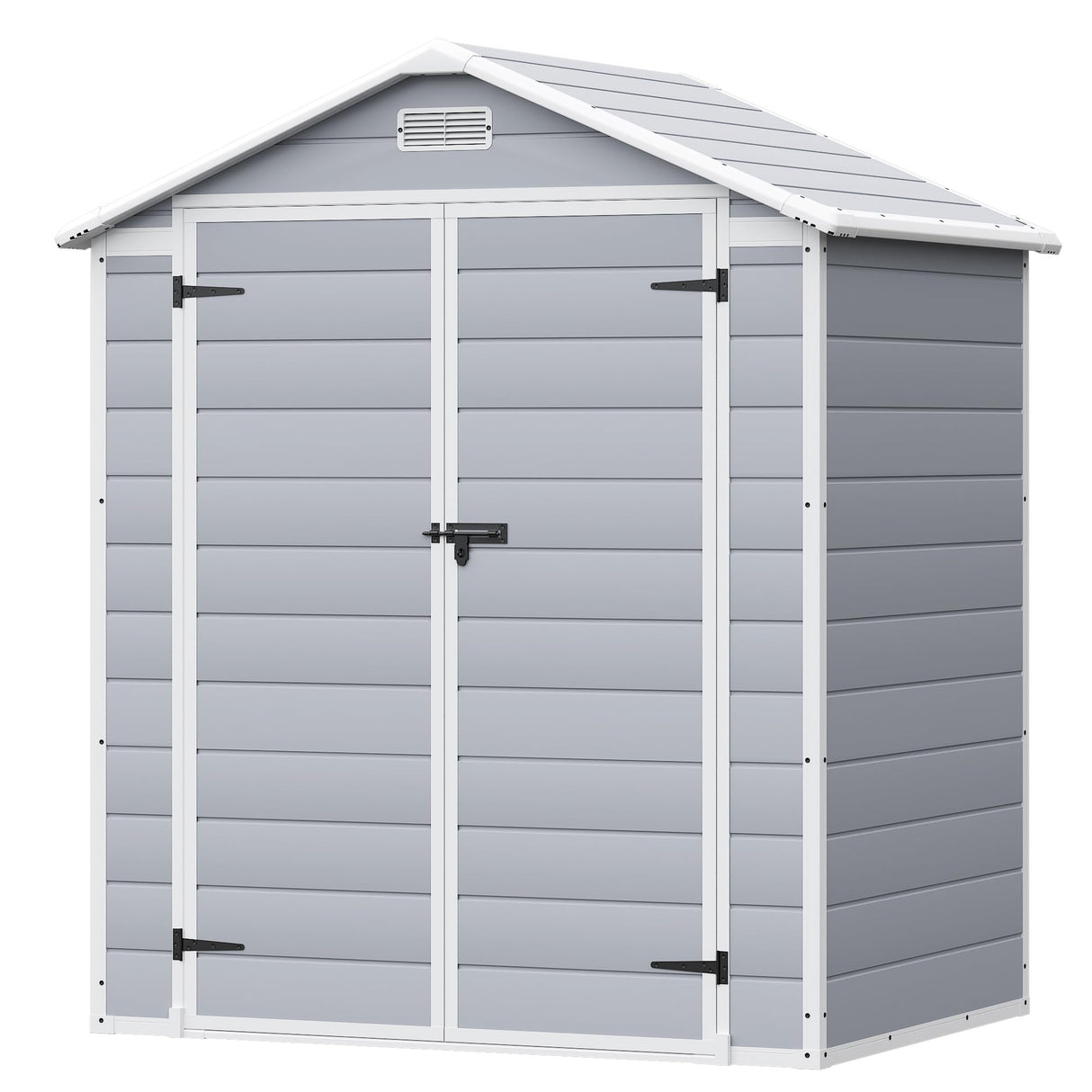 Homall Resin Outdoor Storage Shed, 6 X 4 FT Garden Tool Sheds & Outdoor Storage House with Single Lockable Door for Backyard Garden Patio Lawn Homall