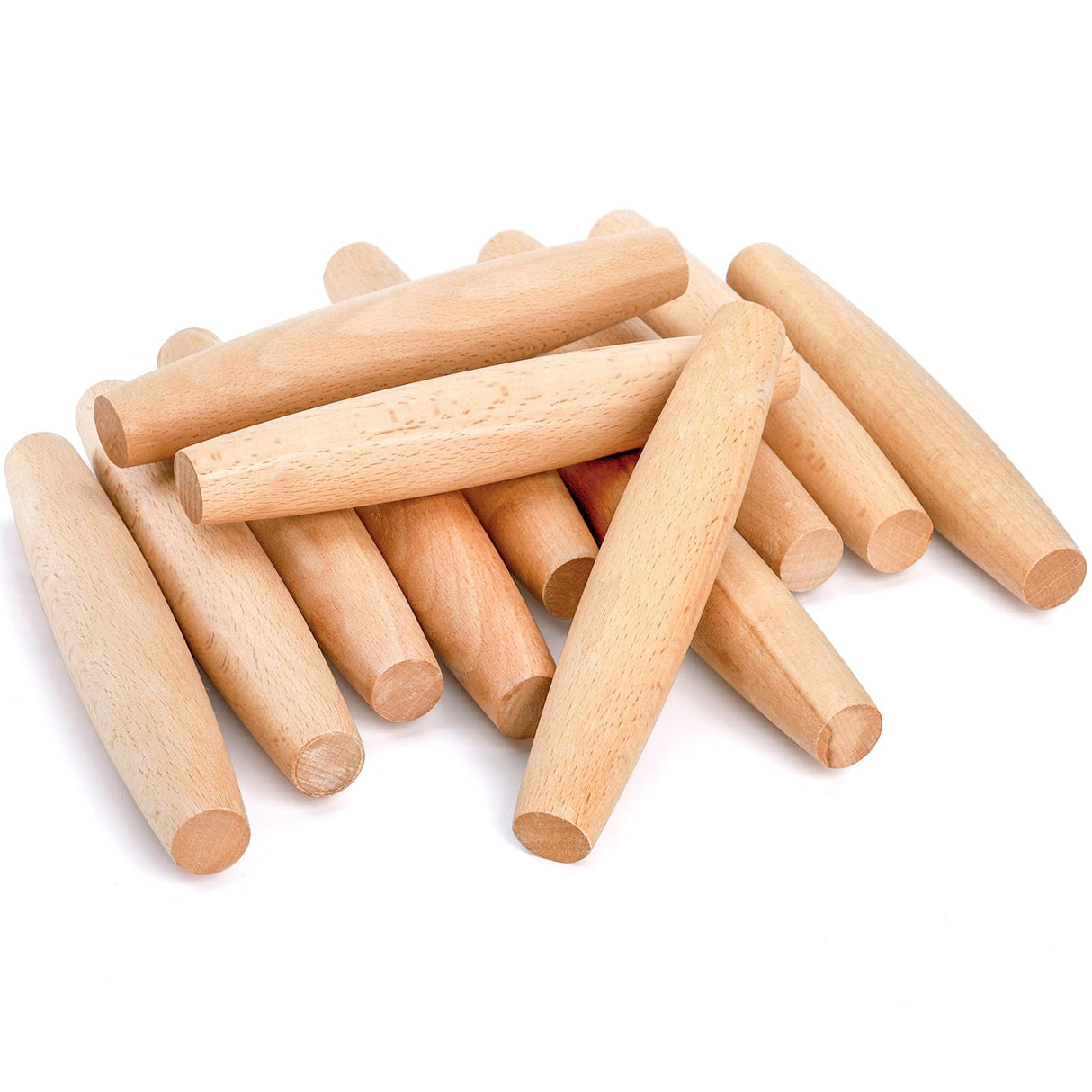 Elsjoy 12 Pack French Rolling Pin Wooden Dough Roller, 8 Inch Tapered Small Roll Pin for Baking Pie, Cookie, Pasta, Dumpling, Non-Stick Elsjoy