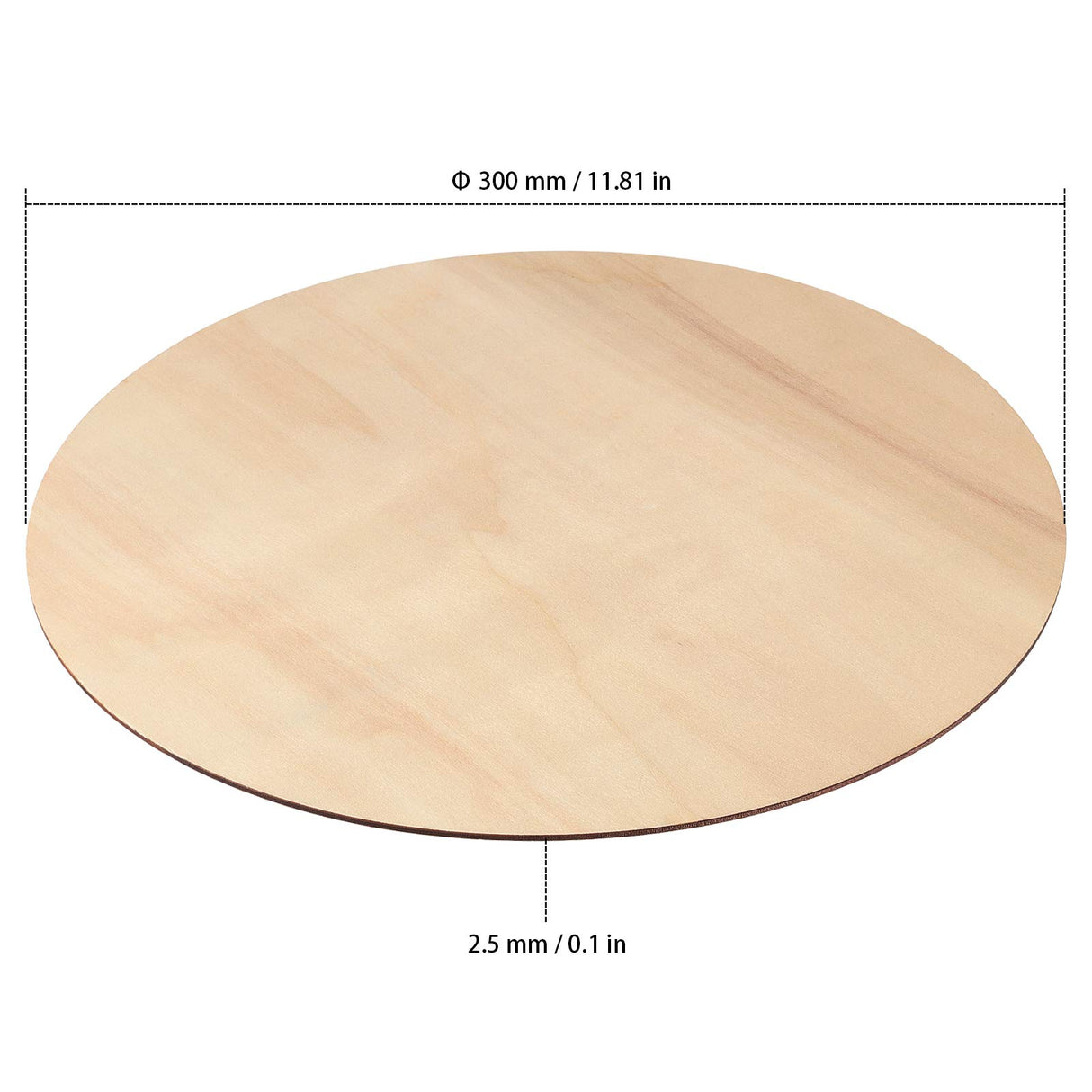 ZEONHAK 20 Pack 12 Inches Wood Circle for Craft, Natural Unfinished Wood Rounds, Round Wood Cutouts for Painting, DIY Craft, Decoration ZEONHAK