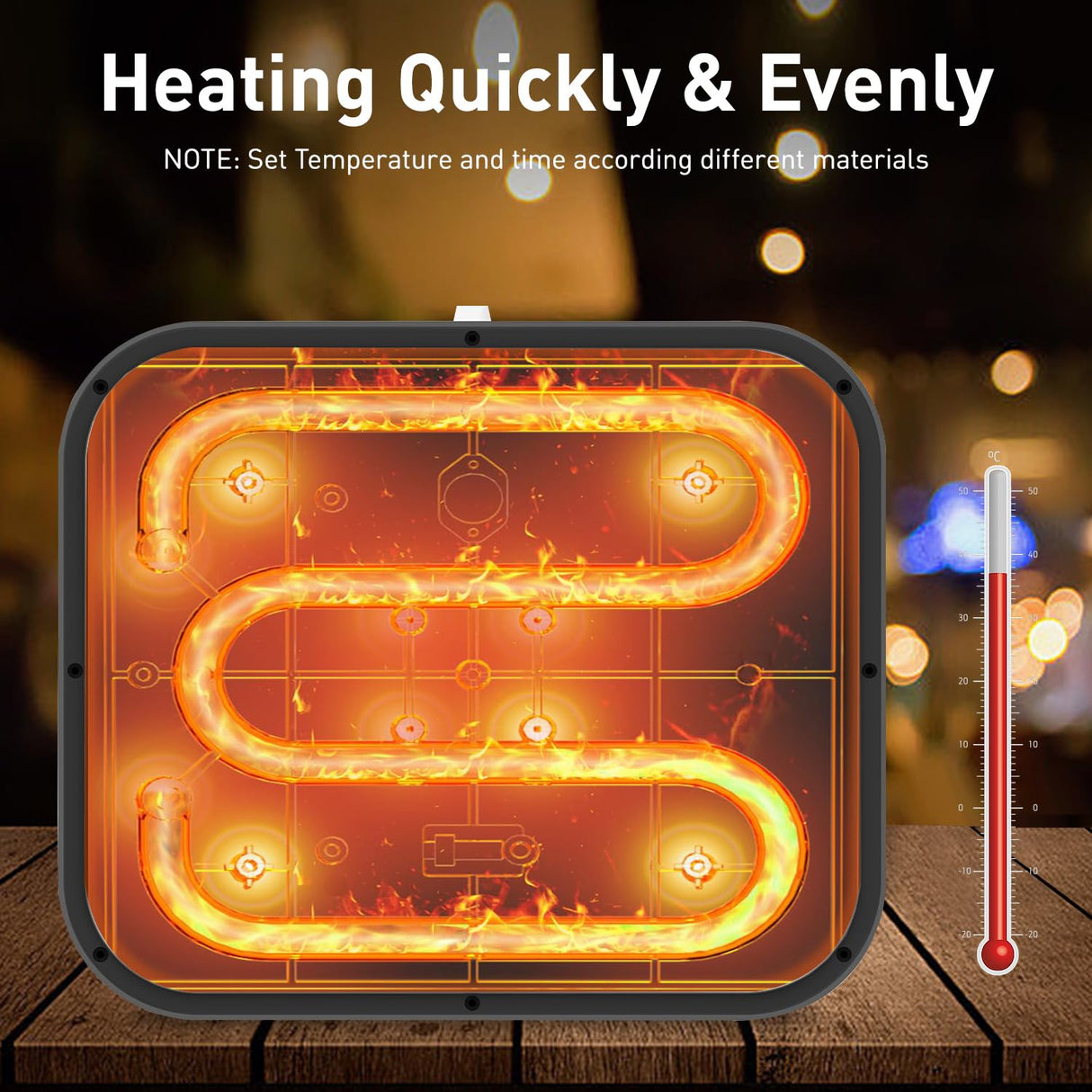 IMREN Heat Press Machine, 12" x 10" Portable Heat Press for T Shirts and Hoodies,Heat Transfer for Sublimation,Vinyl,Heat Transfer Project, Heat Press Machine Up to 410℉(210 ºC) - Black Imren