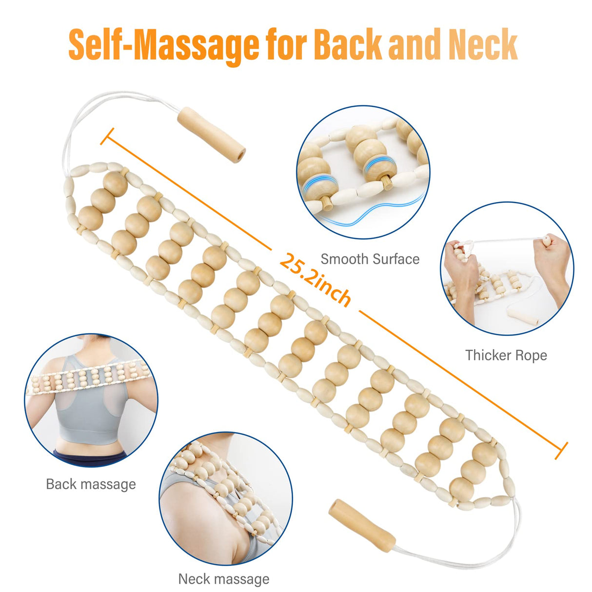 JUNRA 4 PCS Wood Therapy Massage Tools, Lymphatic Drainage Massager Maderoterapia Kit Wood Therapy Tools for Body Shaping Sculpting JUNRA