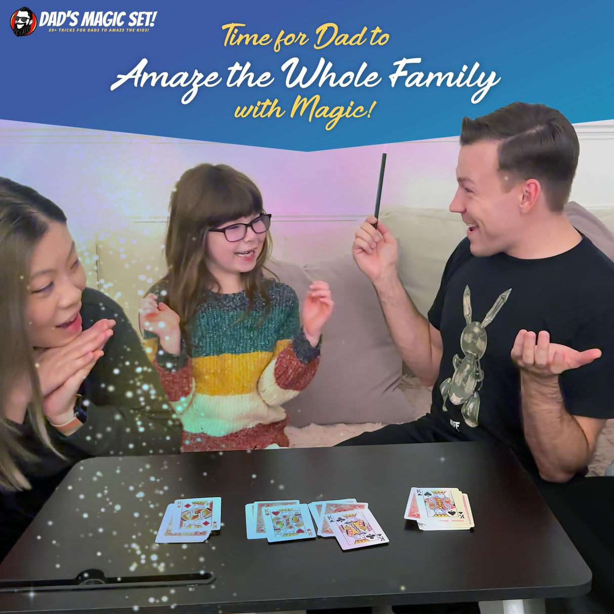 Dad’s Magic Set – 50 Awesome Tricks for Dad to Amaze The Family – Video Tutorials Included - Taught by 20-Year Pro Magician Martin John - A Great Fun Dad Gift Magic Smarty