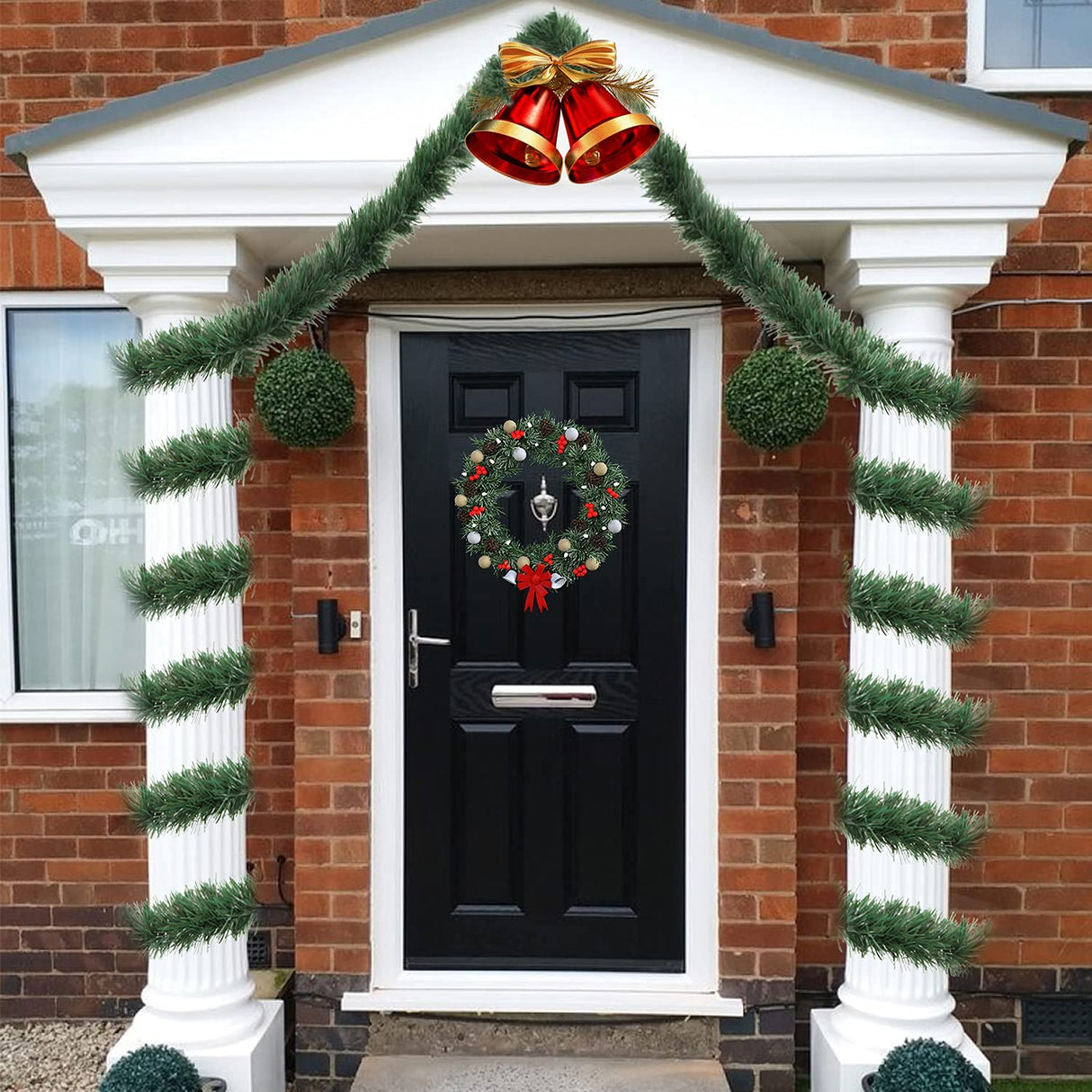LOMIMOS 32.8 Ft Christmas Twist Garland,Artificial Vine Soft Greenery Decoration for Party Wedding Supplies LOMIMOS