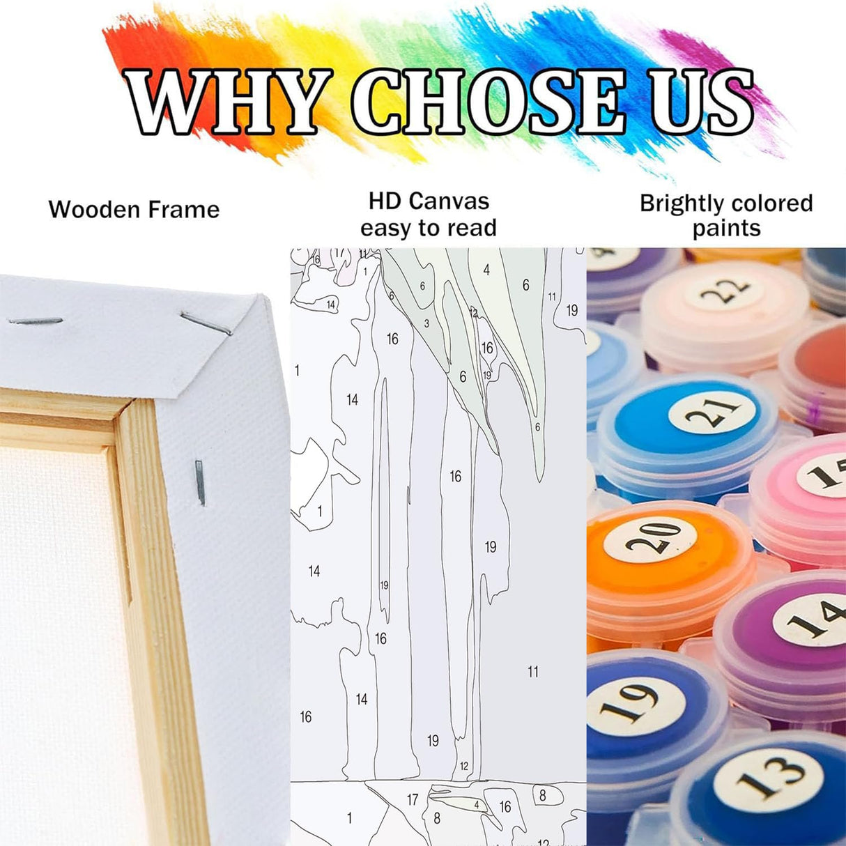 2 Pack Framed Paint by Numbers Kit for Adults - with Wooden Easel, Sunflowers Paint by Numbers Kit for Adults Framed, DIY Butterfly Paint by Numbers with Frame for Home Wall Decor 8x12 Inch askkqtx