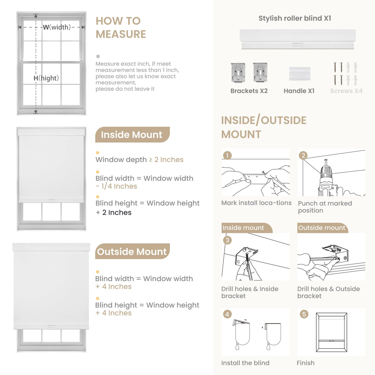MoDanCeQ Blackout Roller Shades for Windows - Cordless Linen Fabric Roller Blinds, Thermal Insulated, UV Protection, Custom Window Shades for Home, Office, Door, Black, Custom Sizes MoDanCeQ