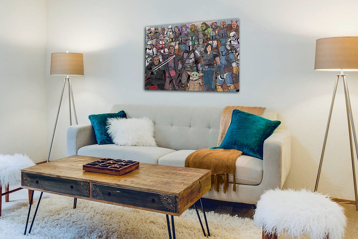 Ravensburger Star Wars The Mandalorian Challenge 1000 Piece Jigsaw Puzzle for Adults - 16770 - Every Piece is Unique, Softclick Technology Means Pieces Fit Together Perfectly Ravensburger